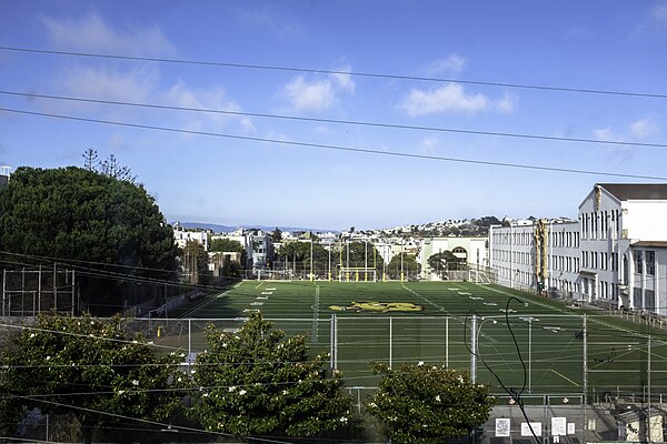 Mission High's football field