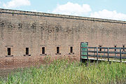 Fort James Jackson in Chatham county, Georgia, US is a National Landmark and on the National Register of Historic Places{{NRHP}70000200}}