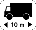 Le panneau concerne les véhicules articulés ou non, train double ou ensemble de véhicules dont la longueur est supérieure au nombre indiqué