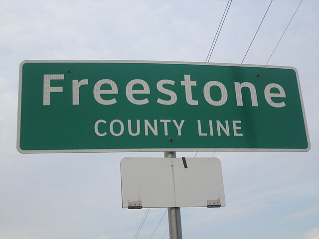 Image: Freestone County, TX sign IMG 2301