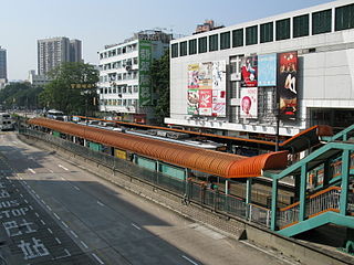 Fung Nin Road stop MTR Light Rail stop