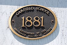 GarfieldSchoolPlaque1.JPG