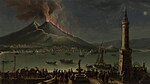 Вид Везувия из гавани Неаполя с фигурами. Между 1683 и 1714. Холст, масло. Частное собрание