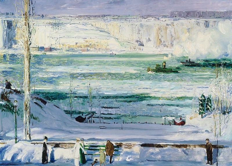 File:George Bellows - Snow-Capped River.jpg