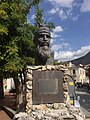 Skanderbeg statue in Civita, Calabria, Italy