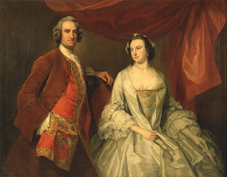 File:George Knapton - A Man and a Woman, Possibly of the Missing Family, of Little Park House, Wickham, Hampshire - Google Art Project.jpg