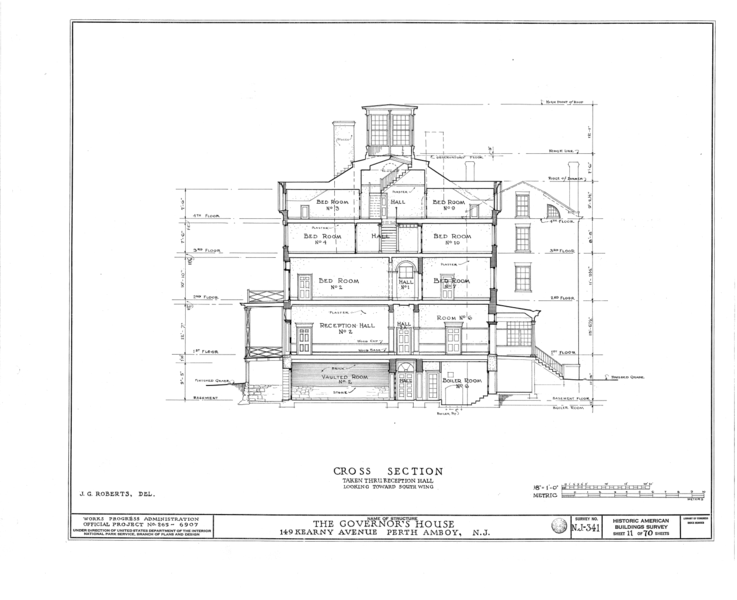 File:Governor's House, 149 Kearny Avenue, Perth Amboy, Middlesex County, NJ HABS NJ,12-PERAM,2- (sheet 11 of 70).png