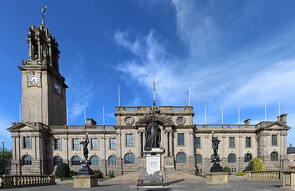 South Shields Town Hall, headquarters of South Tyneside Council