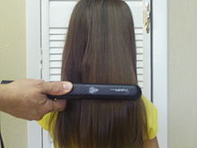 Hair straightening - Wikipedia