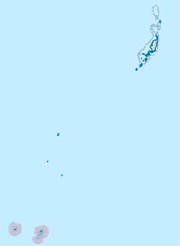 Ligging van Hatohobei in Palau