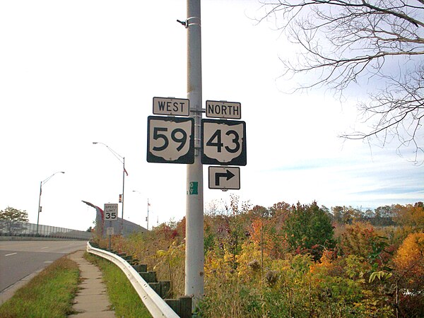 State Routes 59 and 43 cosigned in Kent