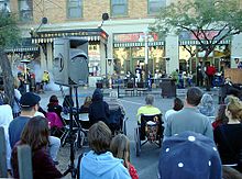 Reenactment of the fire at the Hotel Congress during Dillinger Days, January 2008. Hcongressfire.jpg