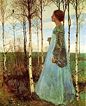 Весна. Портрет Марты Фогелер. 1897. Холст, масло