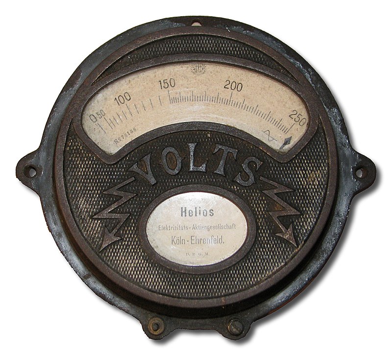 Die Helios AG für elektrisches Licht und Telegraphenanlagenbau  800px-Helios_Voltmeter