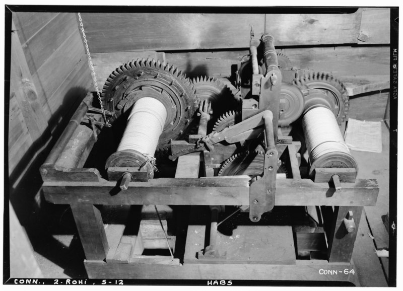 File:Historic American Buildings Survey Everett H. Keeler, Photographer March 15, 1938 WOODEN WORKS OF CLOCK - Rocky Hill Congregational Church, Church and Main Streets, Rocky Hill, HABS CONN,2-ROHI,5-12.tif