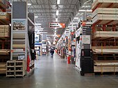 Center aisle of a Home Depot store in 2014 Home Depot, center aisle, Natick MA.jpg