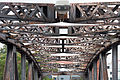 Deutsch: Historische Hubbrücke über die Elbe in Magdeburg - Tragwerk im Westteil. This is a photograph of an architectural monument. It is on the list of cultural monuments of Magdeburg.