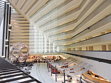 The lobby of the Hyatt Regency San Francisco features prominently in the film Hyatt Regency San Francisco Lobby.JPG