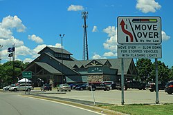 The New York State Thruway's Junius Ponds Service Area, as seen in 2018