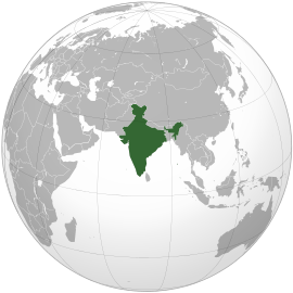 Розташування Індії