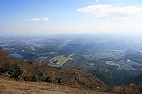 雲母峰のⅡ峰から望む伊勢平野