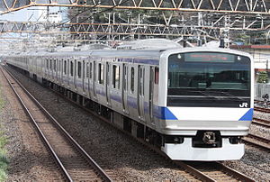 E531系電車（松戸駅 - 金町駅間、2009年）