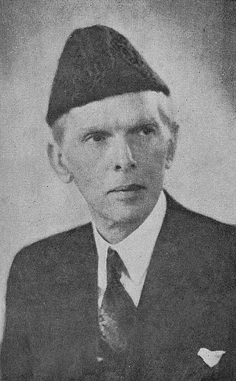 Muhammad Ali Jinnah, the founder of Pakistan