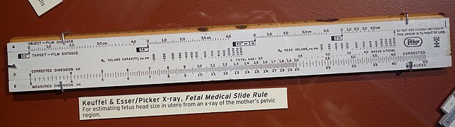 Keuffel & Esser - Picker X-ray, Fetal Medical Slide Rule - MIT Slide Rule Collection - DSC03680.JPG