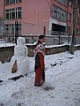 Woman in traditional clothes.