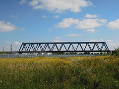 Puente de la línea ferroviaria Leipzig-Bitterfel