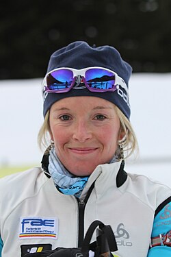 Laure Soulie at the IBU Cup 2010 in Obertilliach