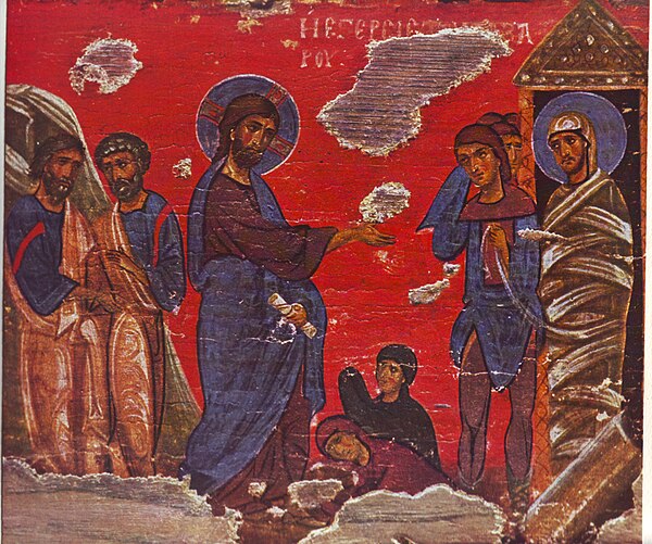 Christ's raising of Lazarus, Athens, 12–13th century