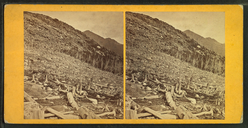 File:Ledge and Mt. Adams Peak, from Mt. Washington Carriage Road, by John B. Heywood.png