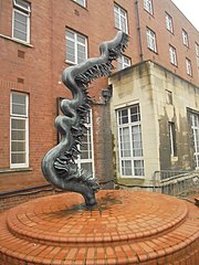 One of the sculptures outside the Jubilee Wing