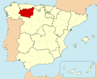 Letak Provinsi León di Spanyol