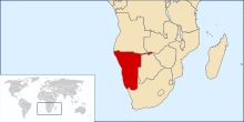 The location of Namibia LocationNamibia.svg