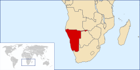 mapa: Geografía de Namibia