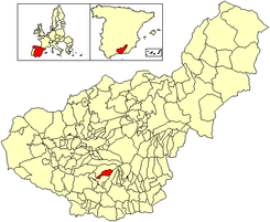 Extensión del municipio en la provincia.