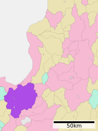 Ligging van Sapporo in Hokkaidō