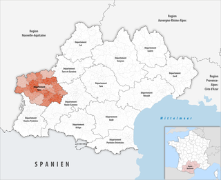 Locator map of Departement Gers 2019.png