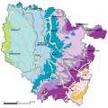 Thematische Karte zum Thema Geologie