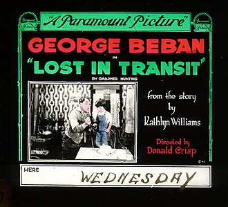 A lantern slide for the film Lostintransit-1917-lanternslide.jpg