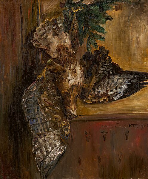 File:Lovis Corinth Jagdstillleben mit Bussard 1910.jpg