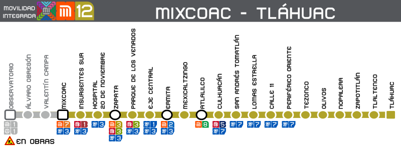 File:MéxicoCDMX Metro Línea 12 (Esquema).svg