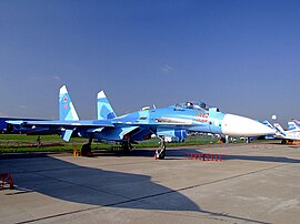 Ресейлік Су-27 (МАКС 2007)