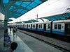 An MMTS train at the Necklace Road station