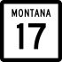 Montana Highway 17 Markierung