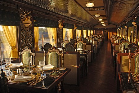 Maharajah's Express dining saloon