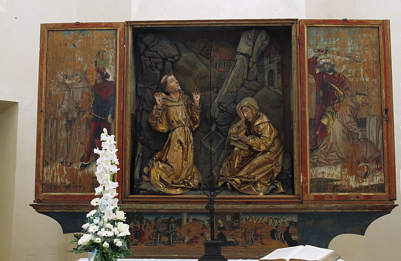 File:Main altarpiece - Franziskanerkirche - Rothenburg ob der Tauber - Germany 2017.jpg