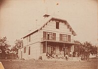 The iron house in Poissy, France shortly after completion.